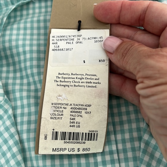 🌿 NWT Burberry Light Blazer 🌿 - Picture 15 of 16